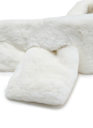 Detail View - Click To Enlarge - YVES SALOMON - Rex Rabbit Fur Scarf