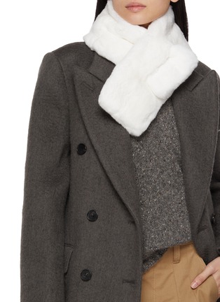 Figure View - Click To Enlarge - YVES SALOMON - Rex Rabbit Fur Scarf