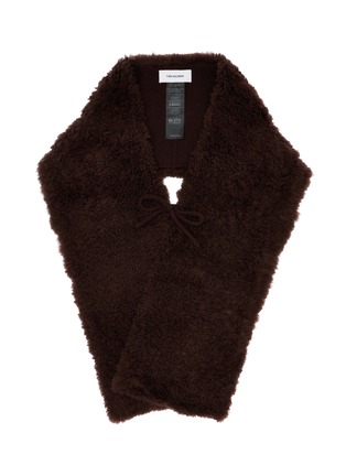 Main View - Click To Enlarge - YVES SALOMON - Echarpe Feather Shearling Scarf