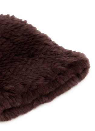 Detail View - Click To Enlarge - YVES SALOMON - Rex Rabbit Fur Knitted Beanie