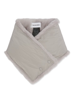 Main View - Click To Enlarge - YVES SALOMON - Echarpe Feather Technical Fabric Scarf
