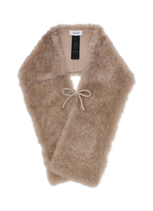 Main View - Click To Enlarge - YVES SALOMON - Echarpe Feather Shearling Scarf
