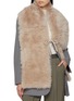 Figure View - Click To Enlarge - YVES SALOMON - Echarpe Feather Shearling Scarf