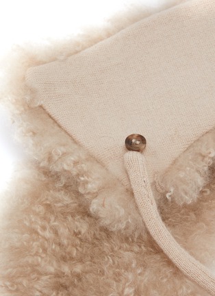 Detail View - Click To Enlarge - YVES SALOMON - Col Shearling Scarf