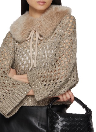 Figure View - Click To Enlarge - YVES SALOMON - Col Shearling Scarf