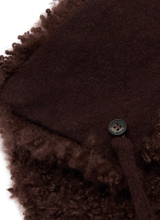 Detail View - Click To Enlarge - YVES SALOMON - Col Shearling Scarf