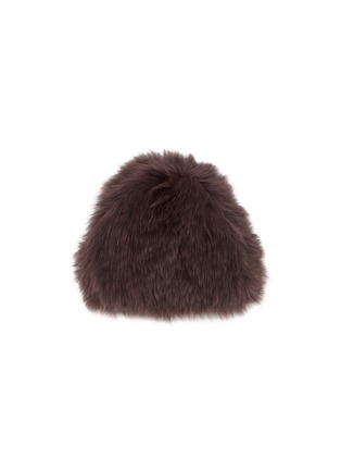 Main View - Click To Enlarge - YVES SALOMON - Fox Fur Knitted Beanie