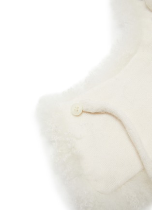 Detail View - Click To Enlarge - YVES SALOMON - Col Shearling Scarf