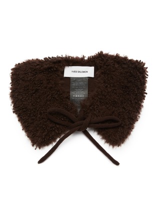 Main View - Click To Enlarge - YVES SALOMON - Col Shearling Scarf