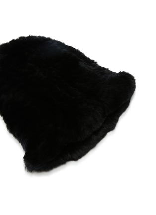 Detail View - Click To Enlarge - YVES SALOMON - Rex Rabbit Fur Beanie