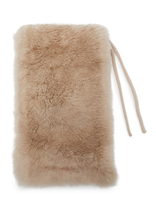 Detail View - Click To Enlarge - YVES SALOMON - Shearling Scarf