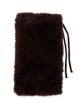 Detail View - Click To Enlarge - YVES SALOMON - Shearling Scarf