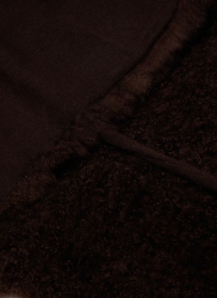Detail View - Click To Enlarge - YVES SALOMON - Shearling Scarf