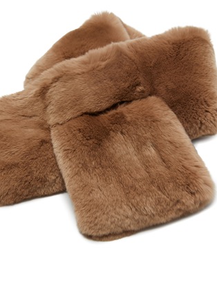 Detail View - Click To Enlarge - YVES SALOMON - Rex Rabbit Fur Scarf
