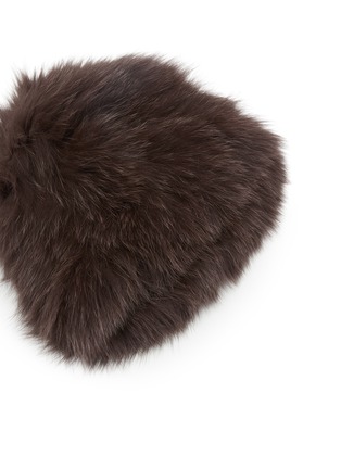 Detail View - Click To Enlarge - YVES SALOMON - Rex Rabbit Fur Beanie