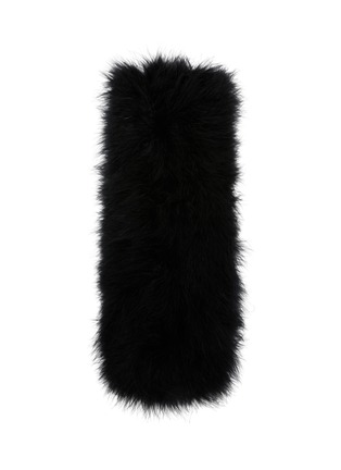 Detail View - Click To Enlarge - YVES SALOMON - Feather Scarf