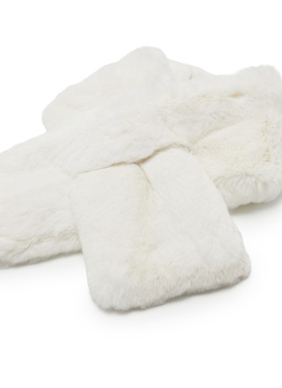 Detail View - Click To Enlarge - YVES SALOMON - Rex Rabbit Fur Scarf