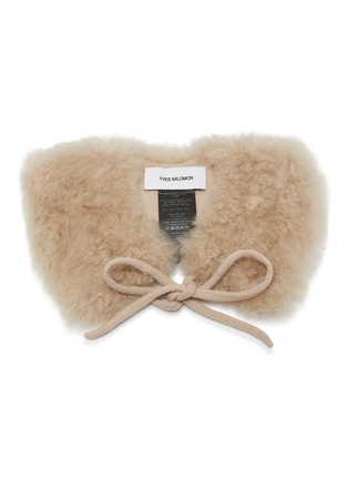 Main View - Click To Enlarge - YVES SALOMON - Col Shearling Scarf