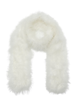 Main View - Click To Enlarge - YVES SALOMON - Feather Scarf