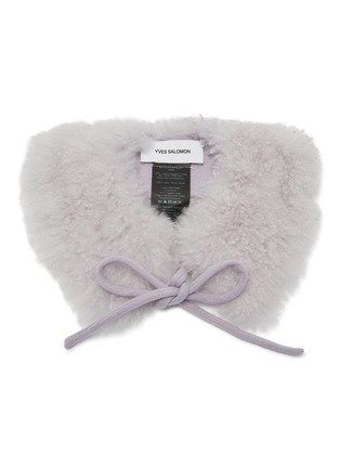 Main View - Click To Enlarge - YVES SALOMON - Col Shearling Scarf