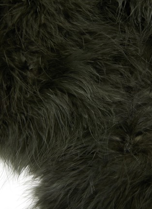 Detail View - Click To Enlarge - YVES SALOMON - Feather Scarf