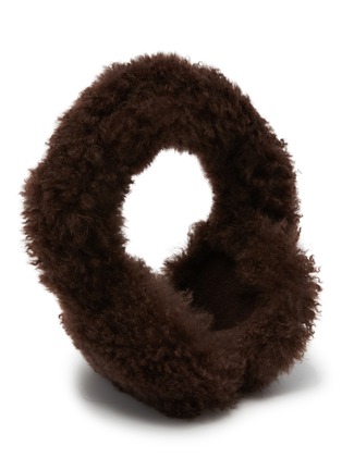 Figure View - Click To Enlarge - YVES SALOMON - Shearling Earmuffs
