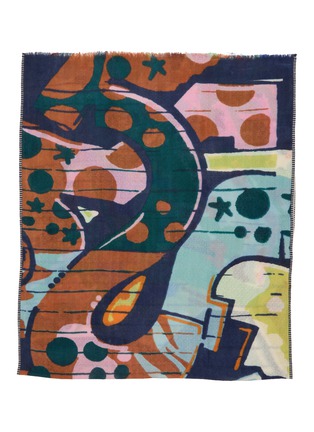 Detail View - Click To Enlarge - ÉPICE - Fringed Wool Scarf