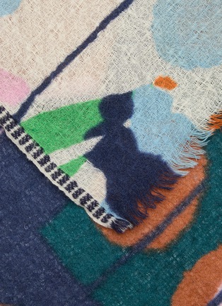 Detail View - Click To Enlarge - ÉPICE - Fringed Wool Scarf