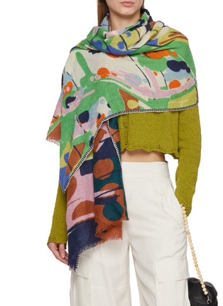 Figure View - Click To Enlarge - ÉPICE - Fringed Wool Scarf