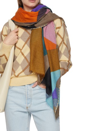 Figure View - Click To Enlarge - ÉPICE - Wool Silk Cashmere Scarf