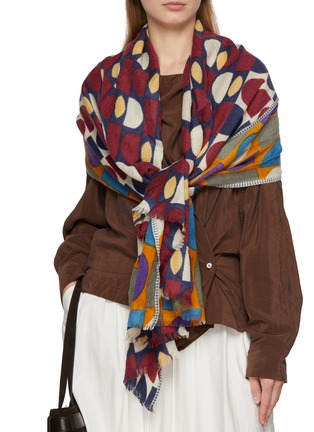 Figure View - Click To Enlarge - ÉPICE - Fringed Wool Scarf