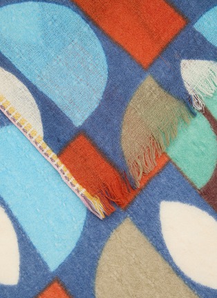 Detail View - Click To Enlarge - ÉPICE - Fringed Wool Scarf