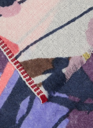 Detail View - Click To Enlarge - ÉPICE - Fringed Wool Scarf