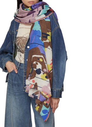 Figure View - Click To Enlarge - ÉPICE - Fringed Wool Scarf