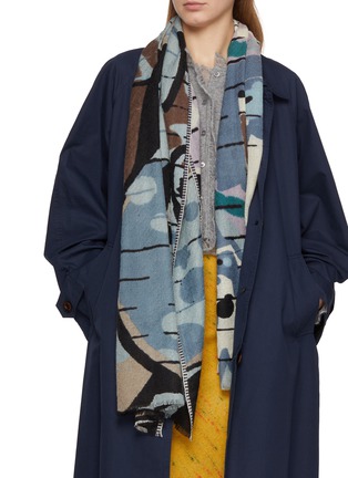 Figure View - Click To Enlarge - ÉPICE - Fringed Wool Scarf