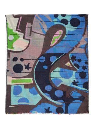 Detail View - Click To Enlarge - ÉPICE - Fringed Wool Scarf