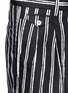 Detail View - Click To Enlarge - - - Vertical stripe cotton shorts