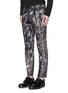 Front View - Click To Enlarge - - - Bird and bamboo print cotton twill pants
