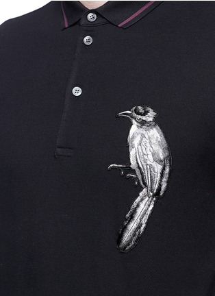 Detail View - Click To Enlarge - - - Bird embroidery polo shirt