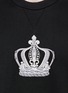 Detail View - Click To Enlarge - - - Crown embroidery cotton sweatshirt