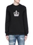 Main View - Click To Enlarge - - - Crown embroidery cotton sweatshirt