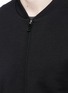 Detail View - Click To Enlarge - - - Biker sleeve cotton bomber jacket