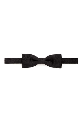 Main View - Click To Enlarge - - - Paisley jacquard straight end silk bow tie