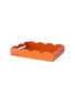 ADDISON ROSS Scallop Medium Lacquered Tray — Orange ADDISON ROSS Scallop Medium Lacquered Tray — Orange