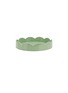 ADDISON ROSS Scallop Small Round Lacquered Tray — Sage Green ADDISON ROSS Scallop Small Round Lacquered Tray — Sage Green