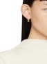 Back View - Click To Enlarge - ÉLIOU - Sardine Fishbone Gold Plated Earrings