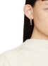 Front View - Click To Enlarge - ÉLIOU - Sardine Fishbone Gold Plated Earrings