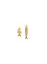 ÉLIOU Sardine Fishbone Gold Plated Earrings