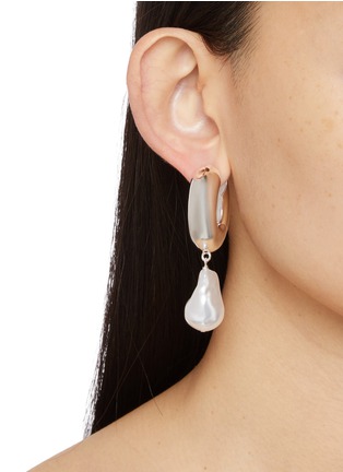 Figure View - Click To Enlarge - ÉLIOU - Peral SIlver Plated Earrings