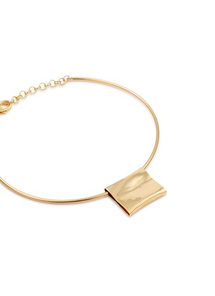 Detail View - Click To Enlarge - ÉLIOU - Carre Gold Plated Necklace